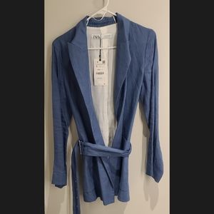 ZARA light blue blazer size small